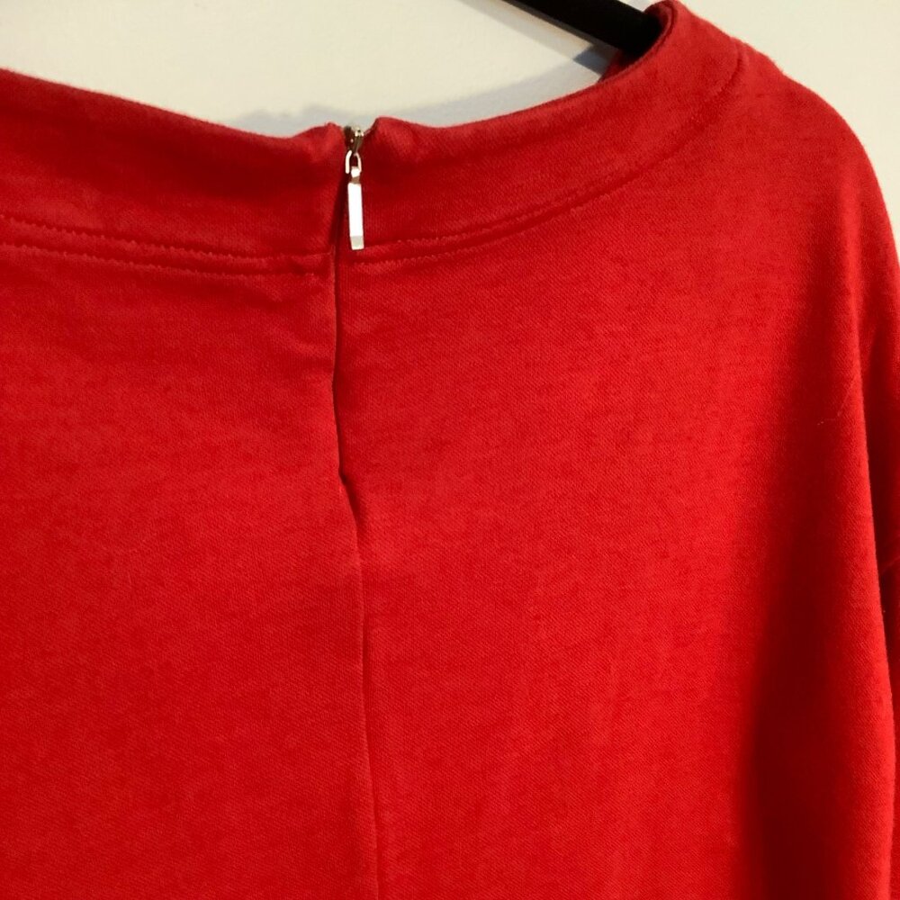 Vineyard Vines Women’s Top Red Cropped Boxy Popover Zipper Back Size XS - Picture 9 of 10